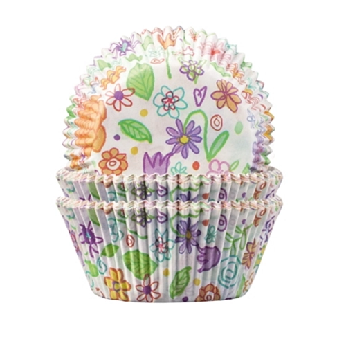 Foremki papierowe muffinki babeczki kwiat mix 60x